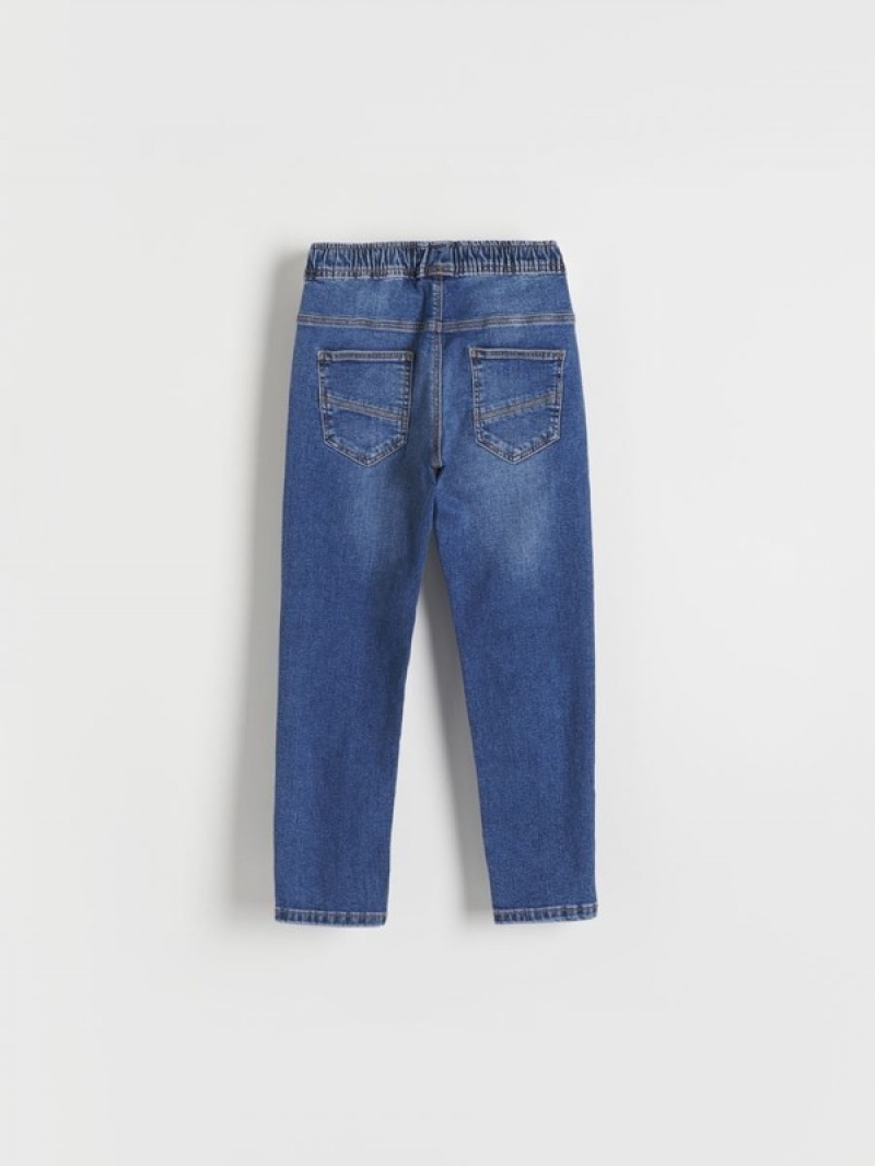 Reserved Elastic Carrot Jeans Jungen Blau | WAK-360921