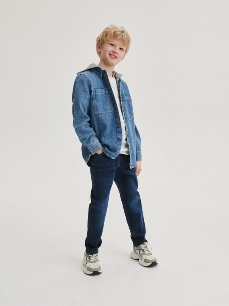 Reserved Elastic Carrot Jeans Jungen Navy | RPI-680593