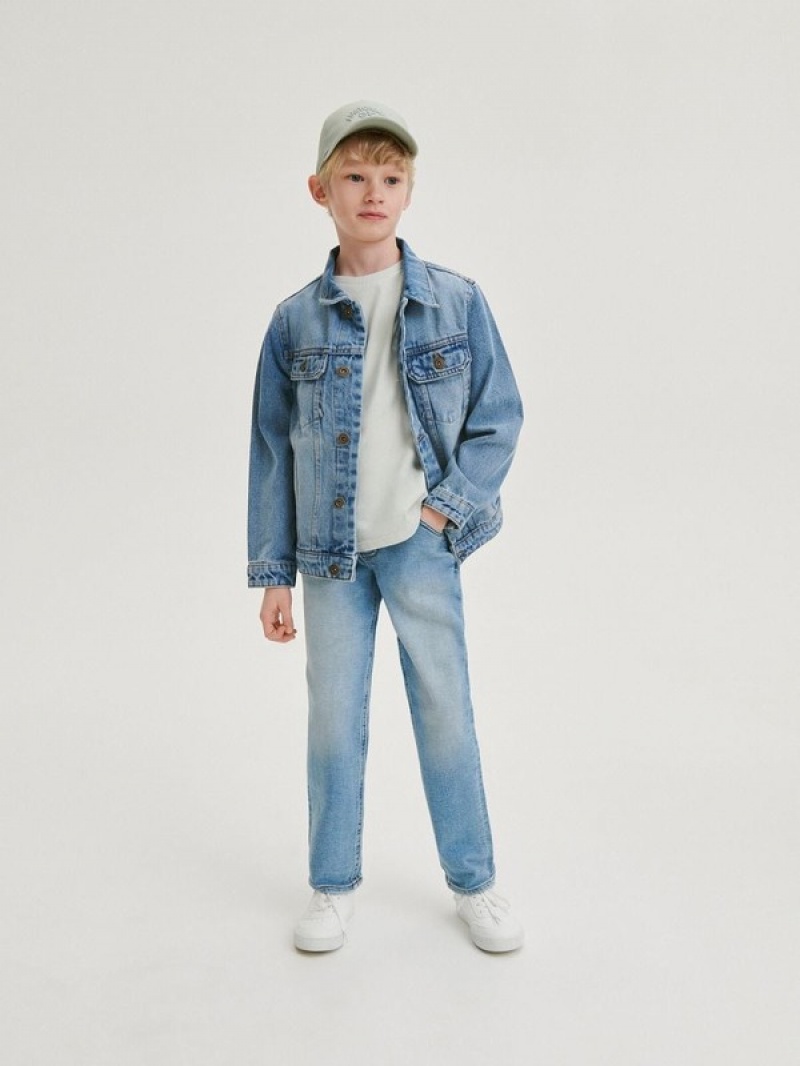 Reserved Elastic Regular Jeans Jungen Blau | GPC-158923