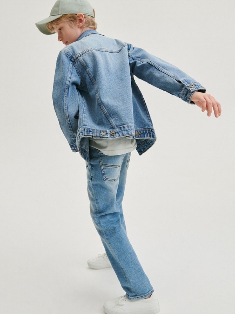 Reserved Elastic Regular Jeans Jungen Blau | CRP-069372