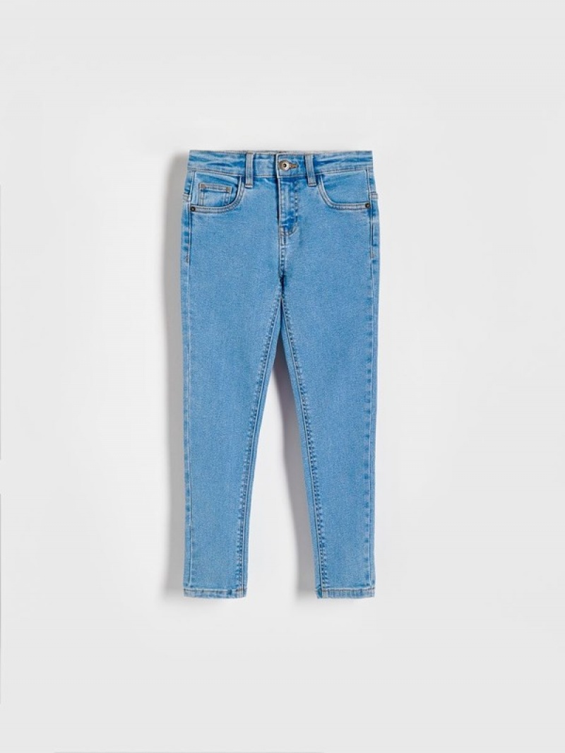 Reserved Elastic Slim Jeans Jungen Blau | RXV-560298