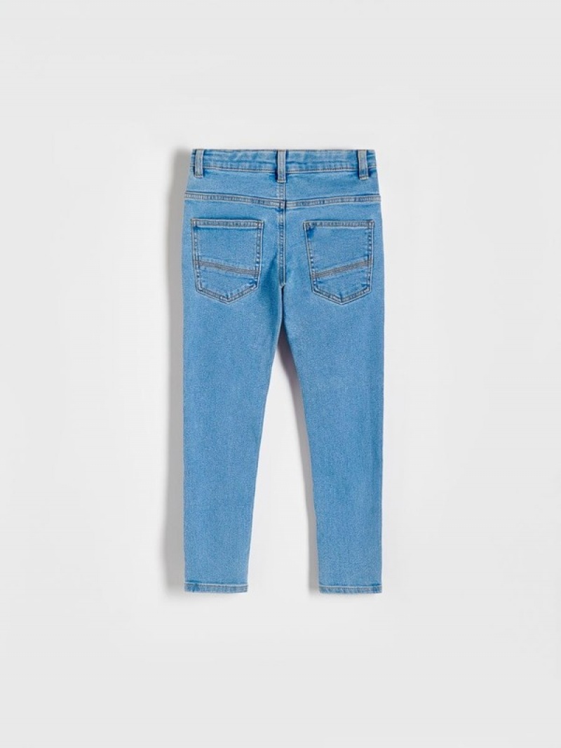 Reserved Elastic Slim Jeans Jungen Blau | RXV-560298