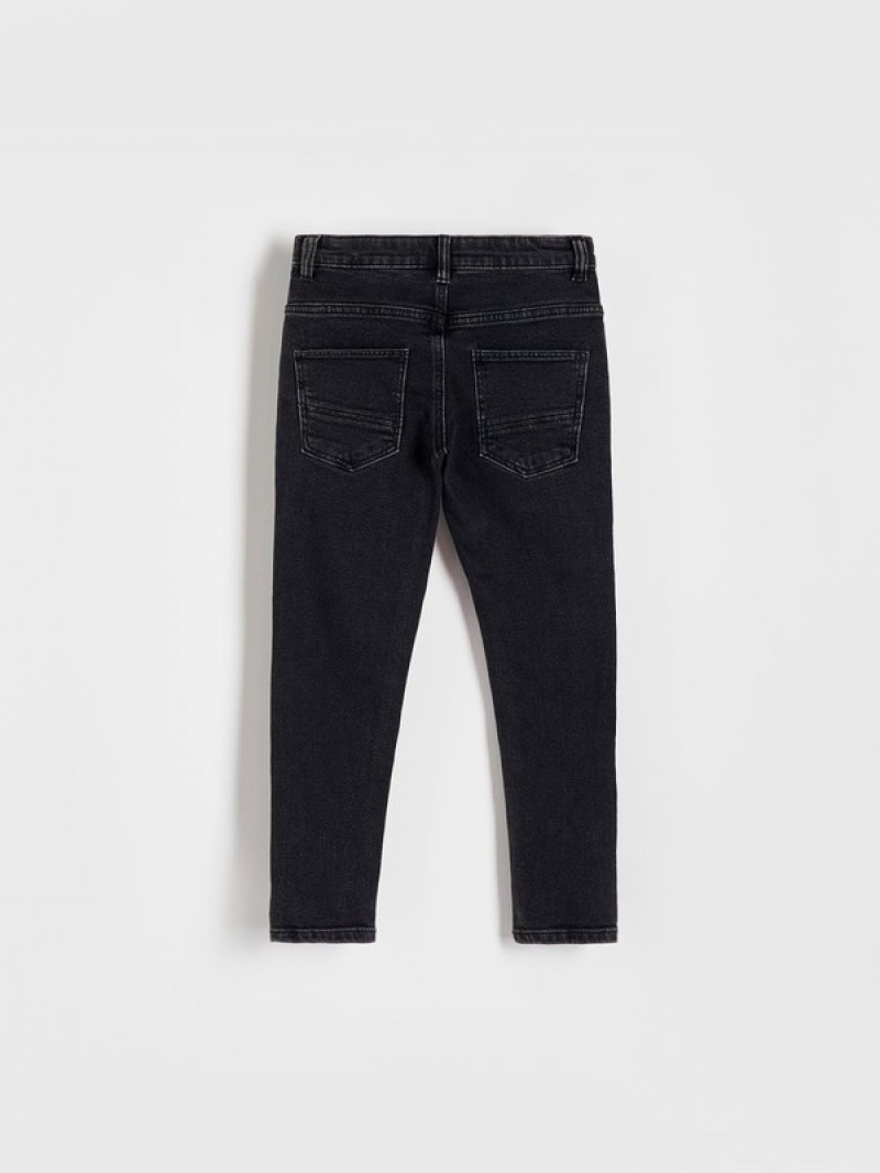 Reserved Elastic Slim Jeans Jungen Schwarz | LCO-327069