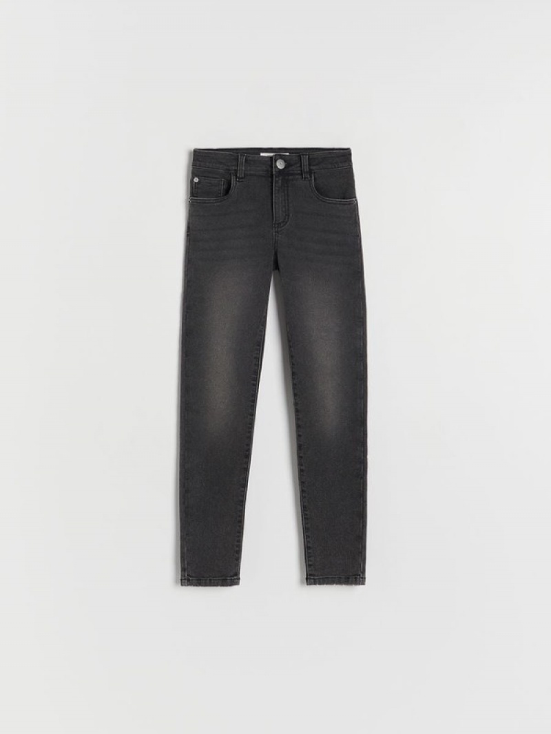 Reserved Elastic Slim Jeans Mädchen Schwarz | ZOQ-826417