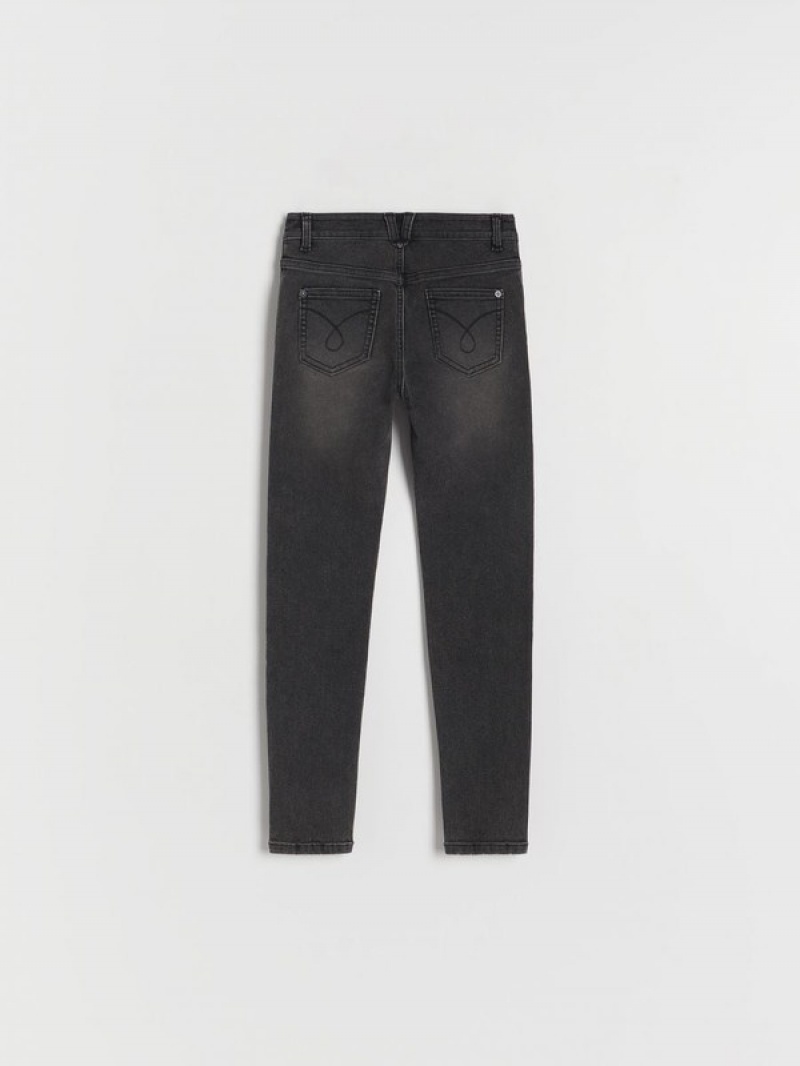 Reserved Elastic Slim Jeans Mädchen Schwarz | ZOQ-826417