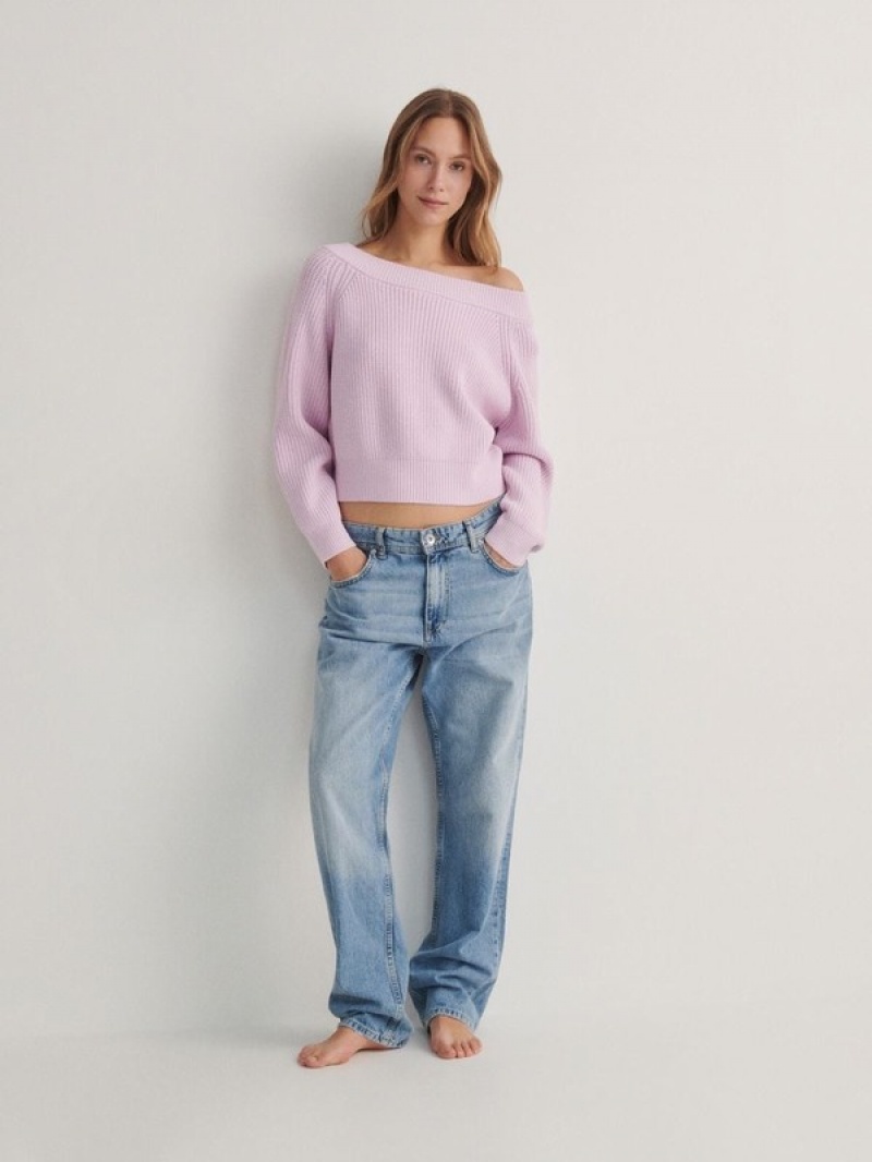 Reserved Fine Knit Pullover Damen Lavendel | XPZ-657204