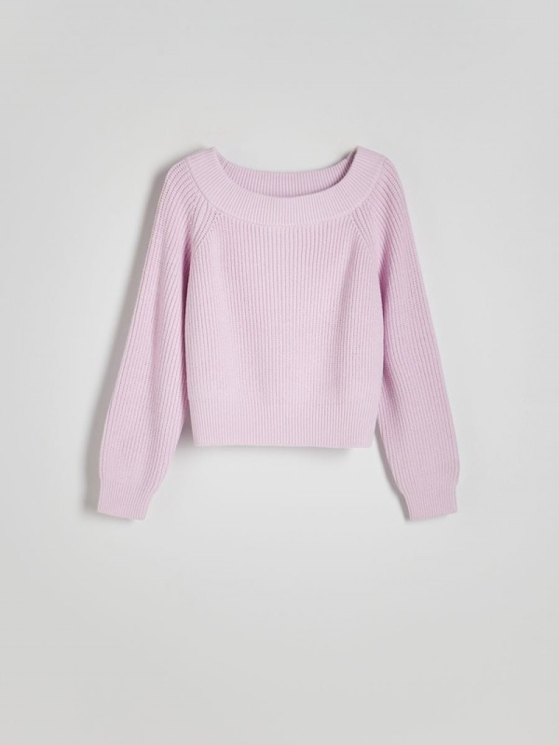 Reserved Fine Knit Pullover Damen Lavendel | XPZ-657204