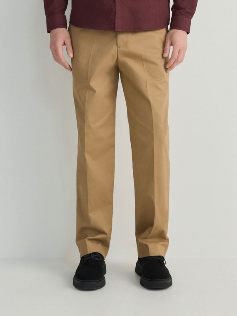 Reserved Gerade Hosen Herren Beige | EWQ-481502