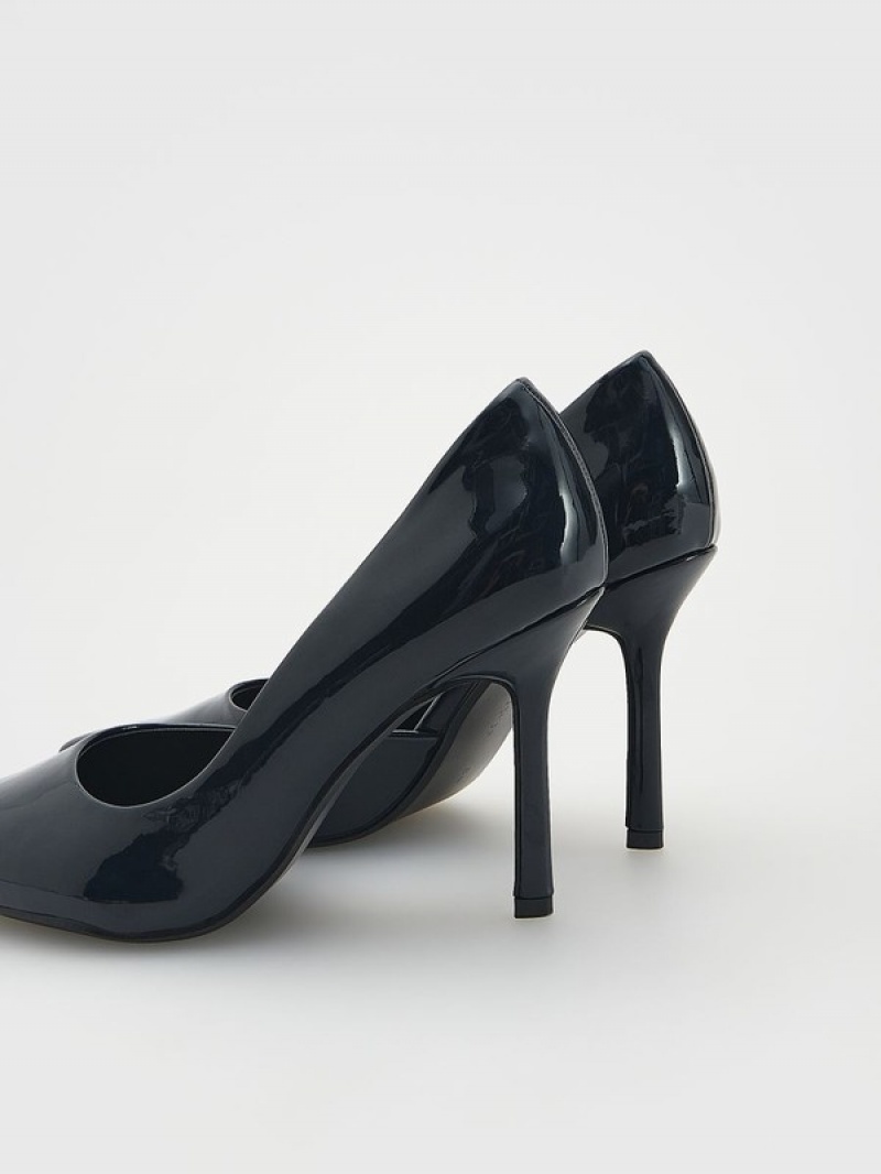 Reserved High Pumps Hohe Schuhe Damen Navy | TVD-289613