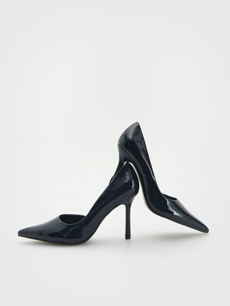 Reserved High Pumps Hohe Schuhe Damen Navy | TVD-289613