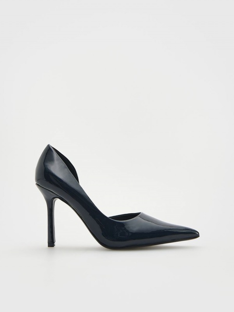 Reserved High Pumps Hohe Schuhe Damen Navy | TVD-289613