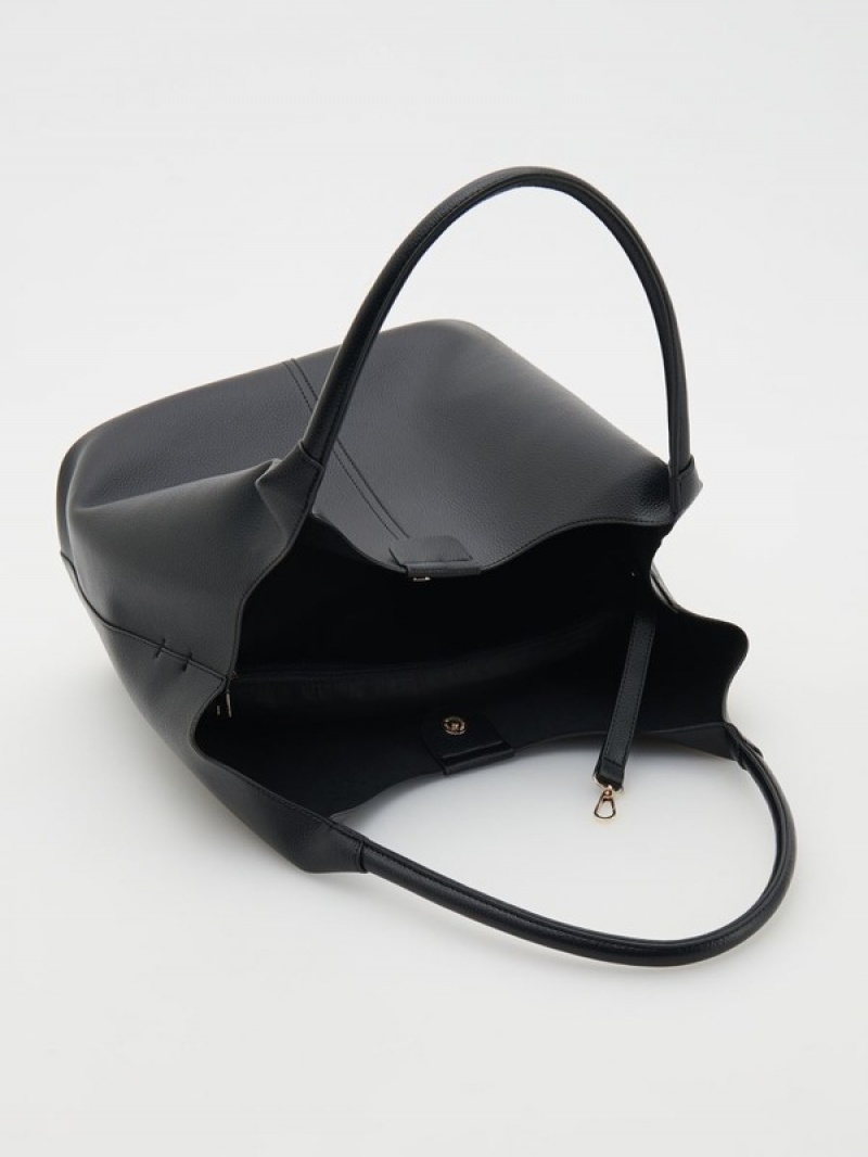 Reserved Hobo Taschen Damen Schwarz | GCL-782356