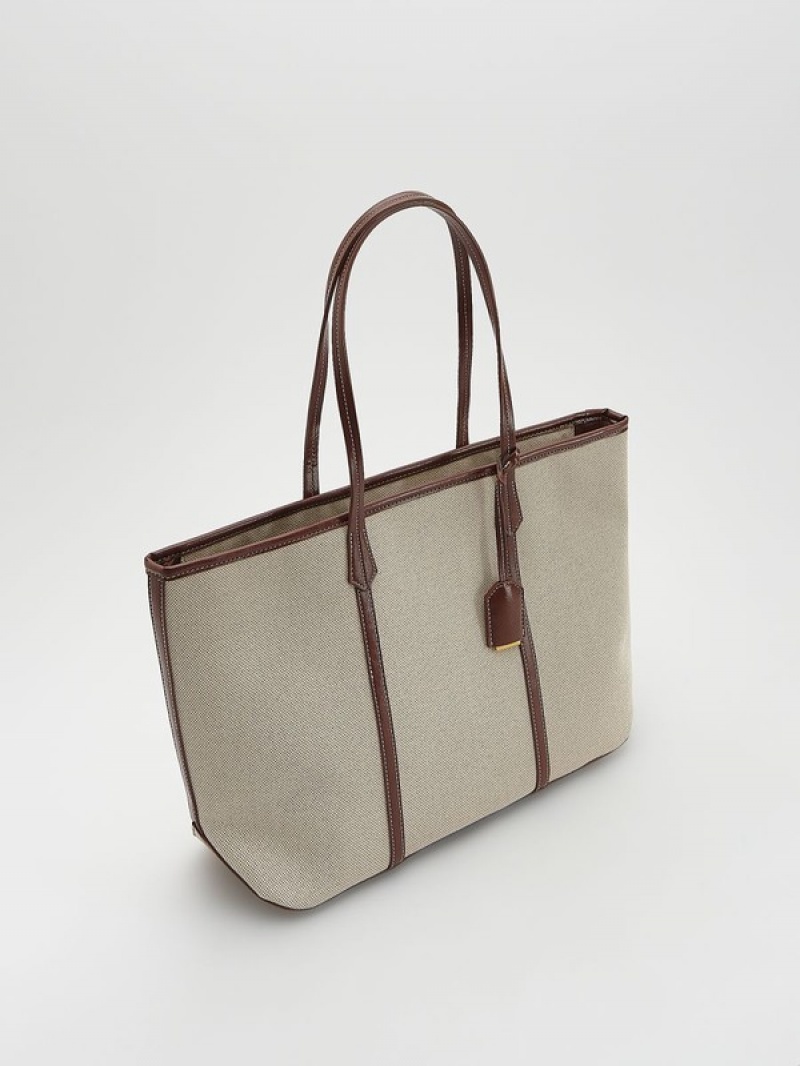 Reserved Jacquard Shopper Taschen Damen Mehrfarbig | OUX-607539