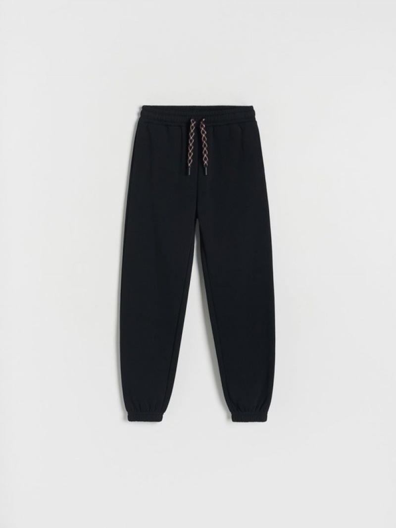 Reserved Jogger Track Bottoms Hosen Mädchen Schwarz | UNY-652478