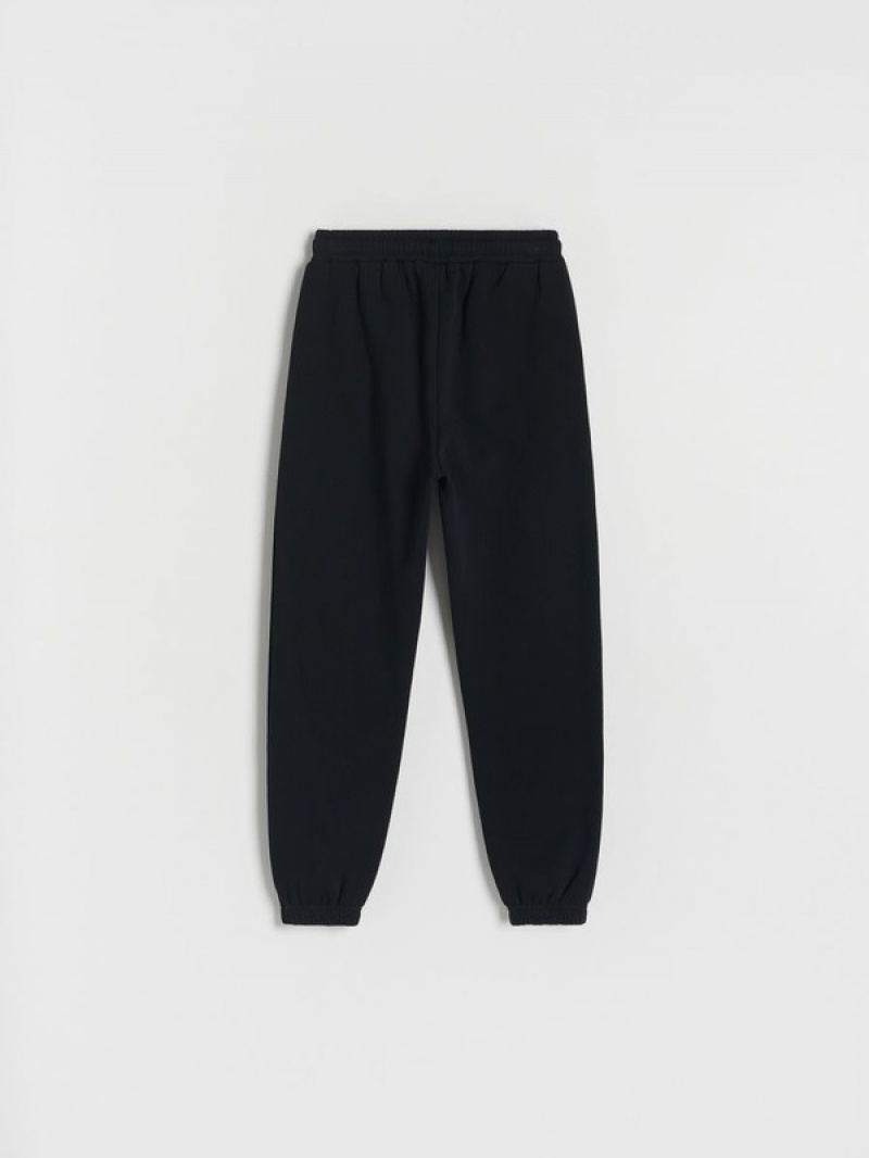 Reserved Jogger Track Bottoms Hosen Mädchen Schwarz | UNY-652478