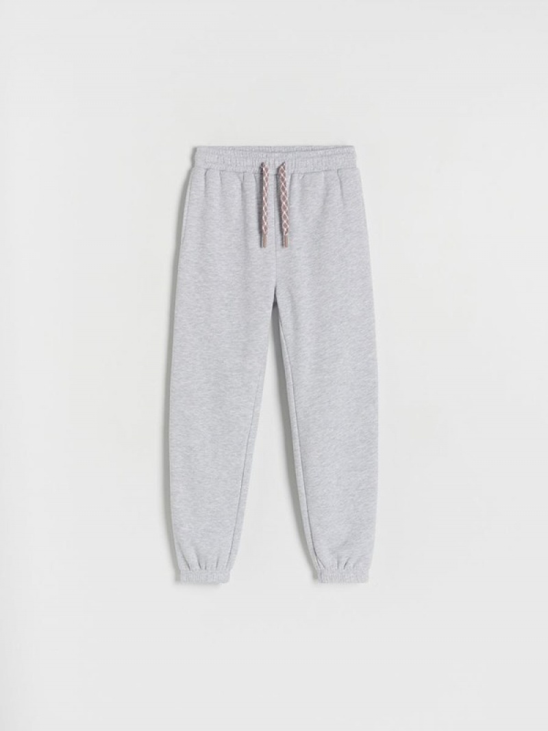 Reserved Jogger Track Bottoms Hosen Mädchen Hellgrau | BEP-063897