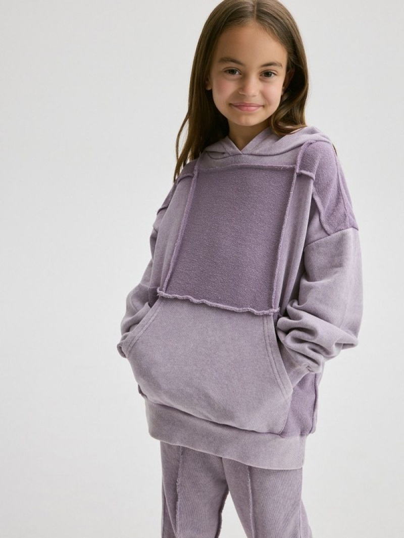 Reserved Jogging Top Sweatshirts Mädchen Lavendel | KXD-564109