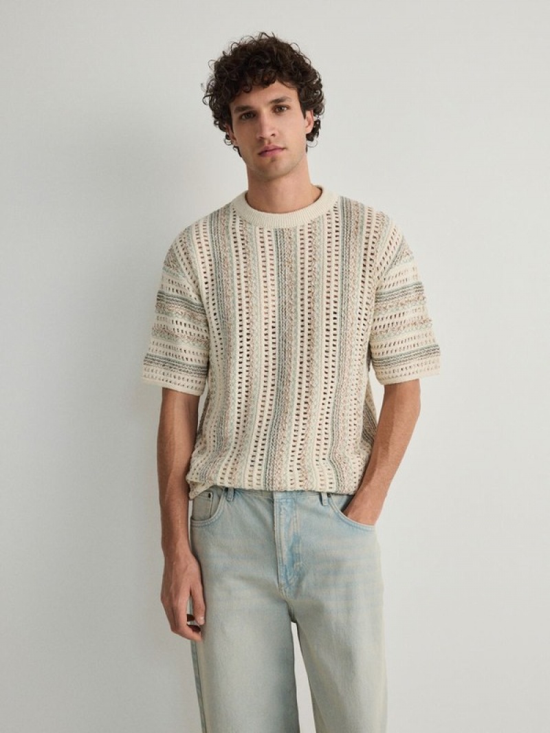 Reserved Jumper In Textured Knit Pullover Herren Mehrfarbig | BZC-697508