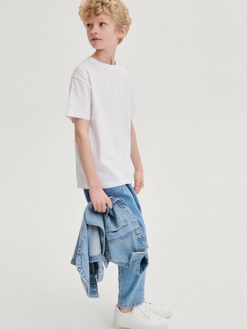 Reserved Klassische Denim Balloon Jeans Jungen Blau | XBI-723649