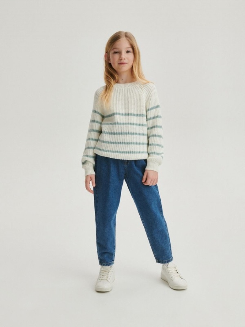 Reserved Klassische Design Stripe Pullover Mädchen Mehrfarbig | SYA-236948