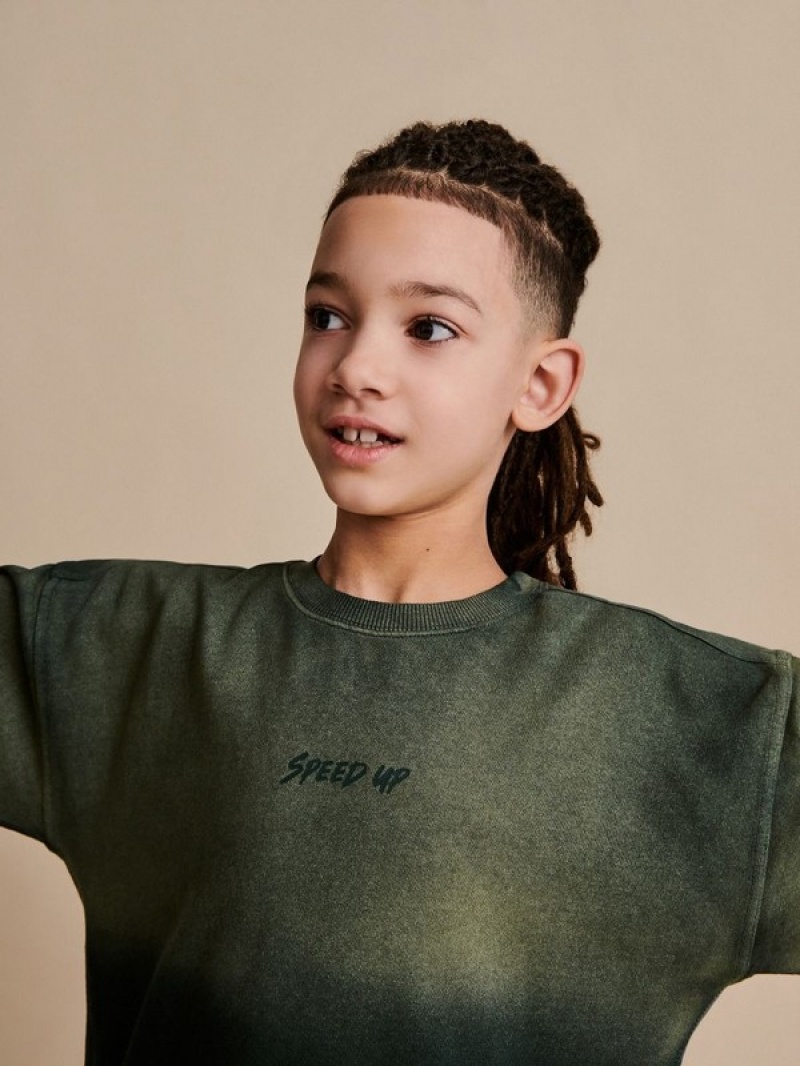 Reserved Klassische Pullover Jungen Grün | WUV-764210