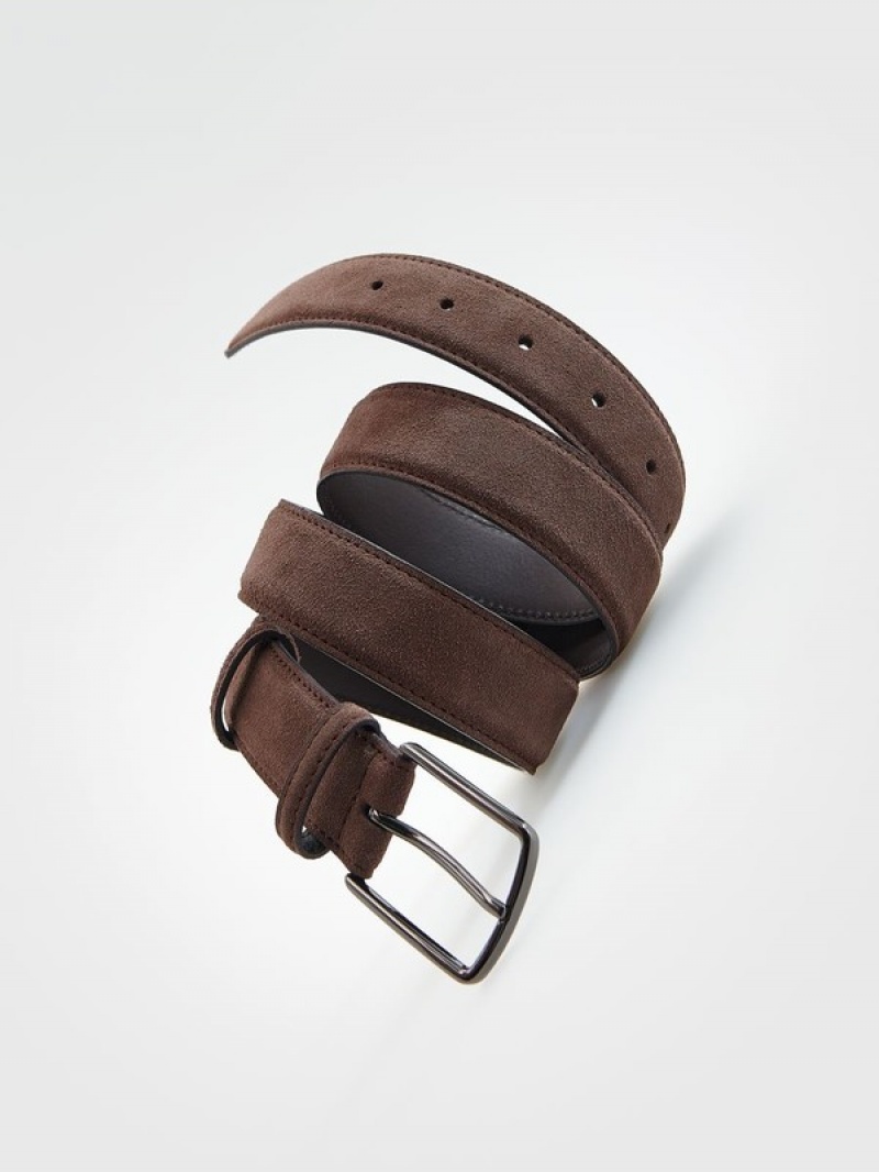 Reserved Leatherbuckle Gürtel Herren Braun | AYX-297103