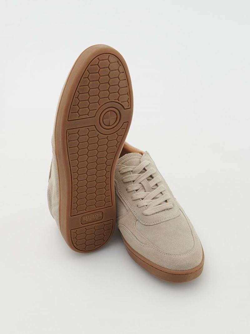 Reserved Leder Rich Schuhe Herren Beige | QTA-638794