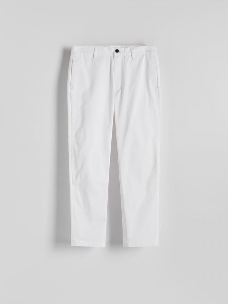 Reserved Leisure Fit Chino Hosen Herren Weiß | NVE-374908