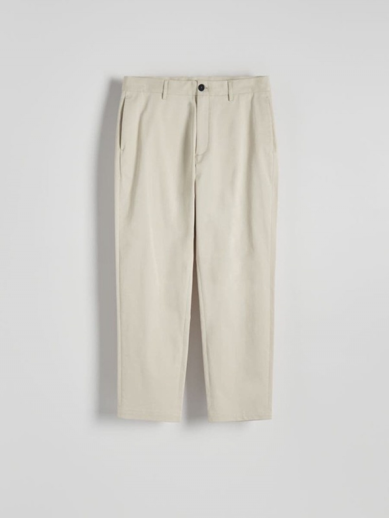 Reserved Leisure Fit Chino Hosen Herren Beige | XNU-902158