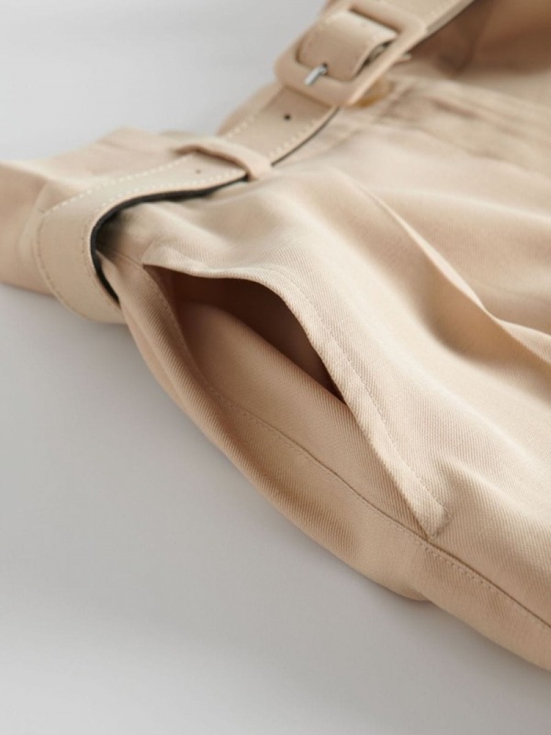 Reserved Midi With Röcke Damen Beige | HJX-219073