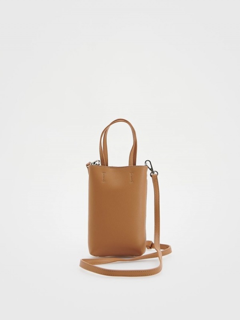 Reserved Mini Taschen Damen Braun | UIR-013896