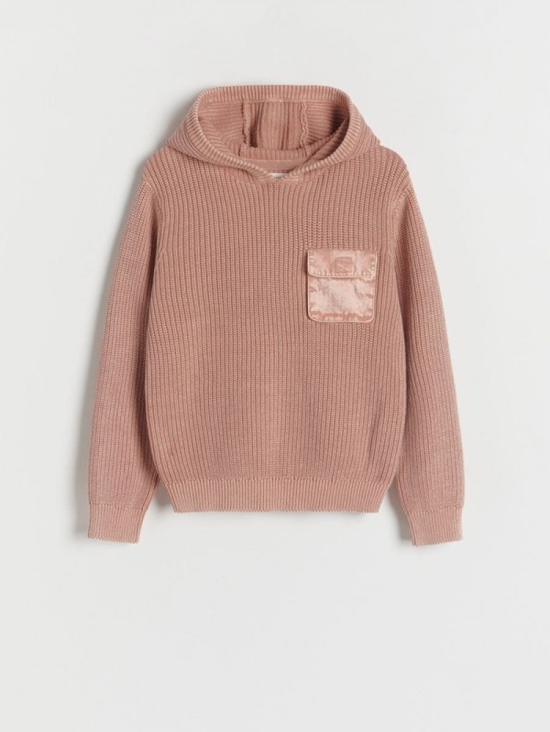 Reserved Mit Kapuze Pullover Jungen Rosa | OQH-641279