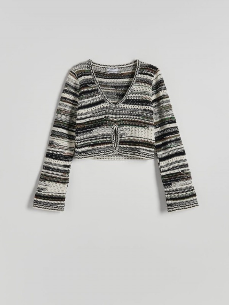 Reserved Multicoloured Pullover Damen Mehrfarbig | XQE-815429