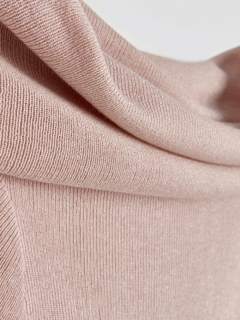 Reserved Off Shoulder Pullover Damen Rosa | MNZ-237904