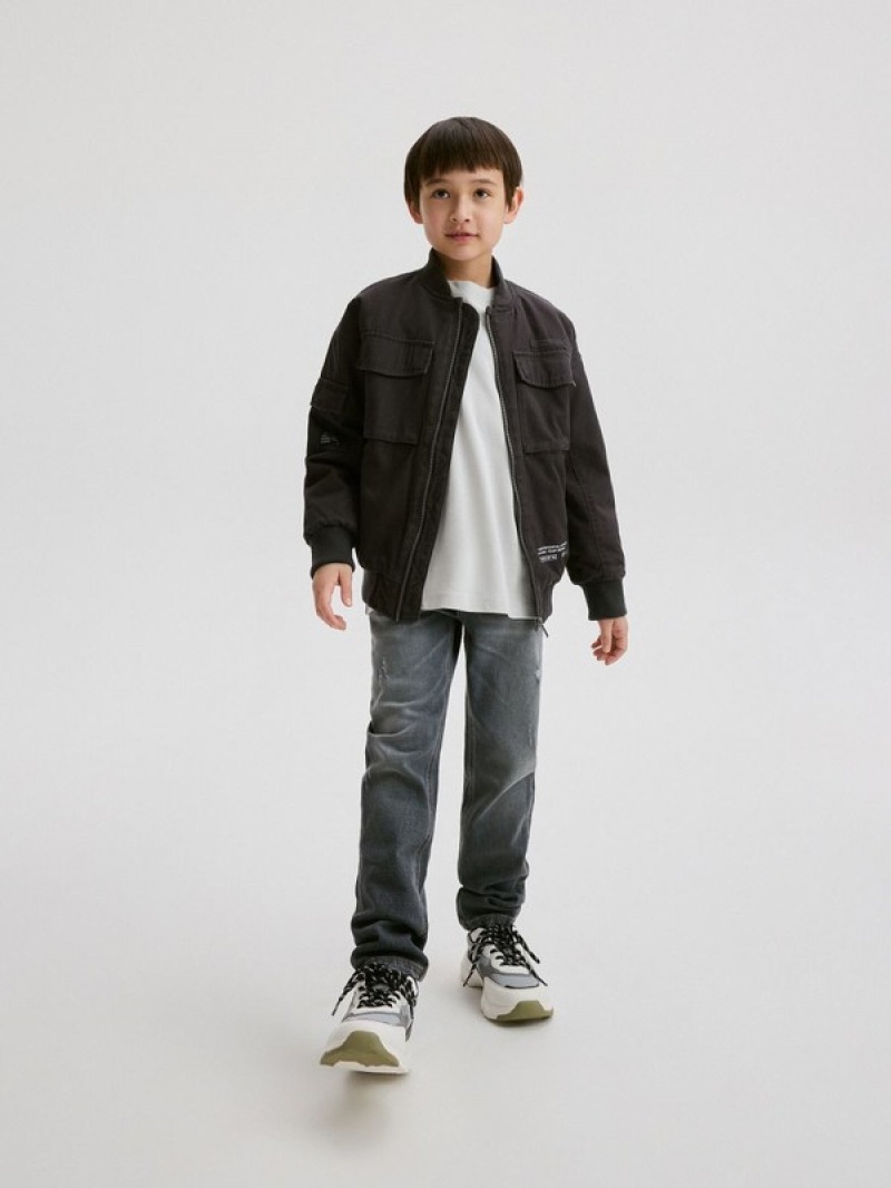 Reserved Outer Jacken Jungen Schwarz | NXC-471205