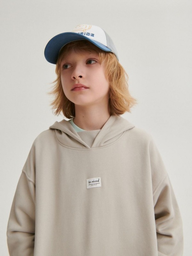 Reserved Oversized Pullover Jungen Beige | HPB-470258