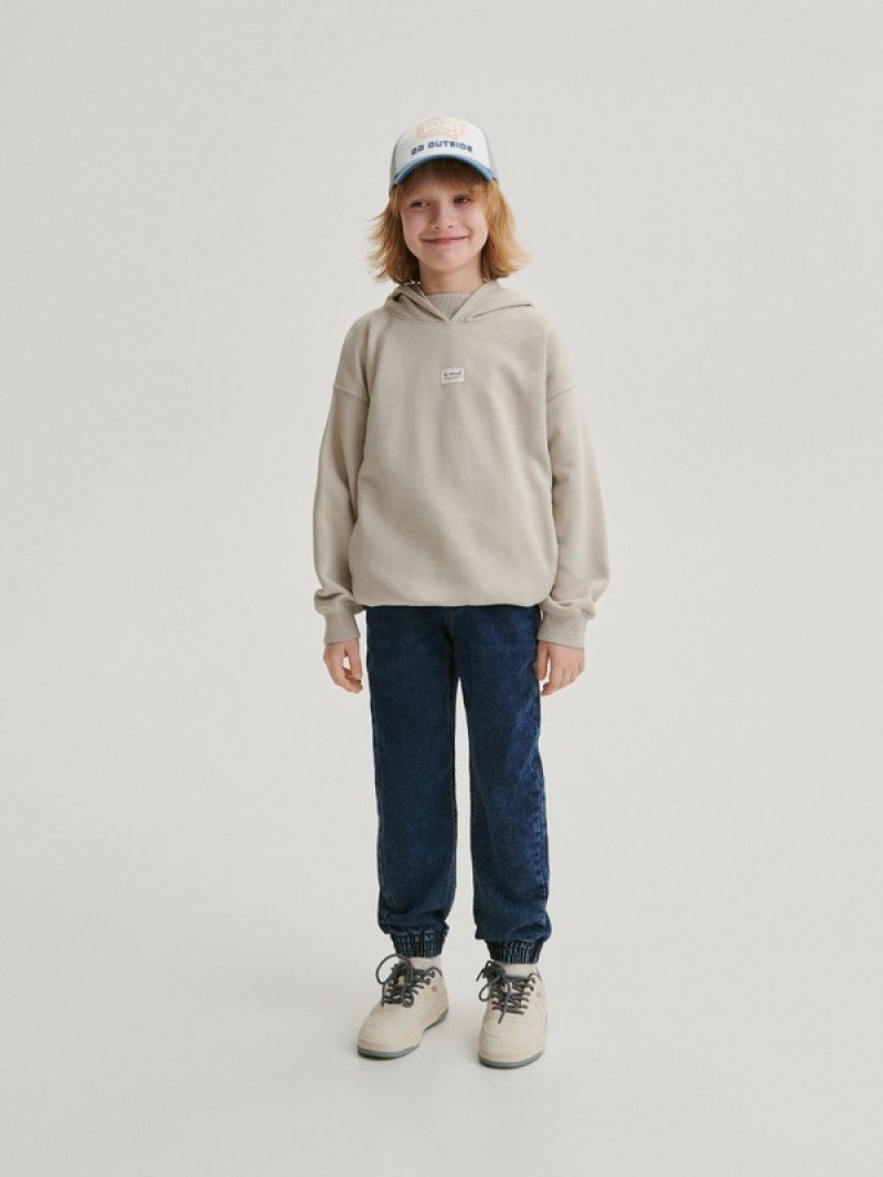 Reserved Oversized Pullover Jungen Beige | HPB-470258