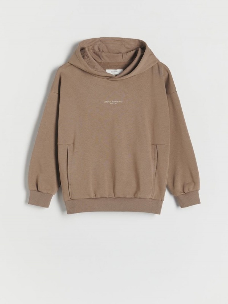 Reserved Oversized Pullover Jungen Braun | WGC-276104