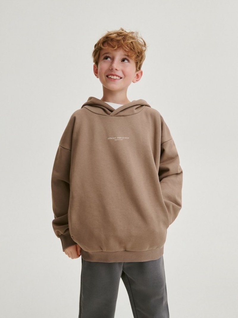 Reserved Oversized Pullover Jungen Braun | MIA-162547