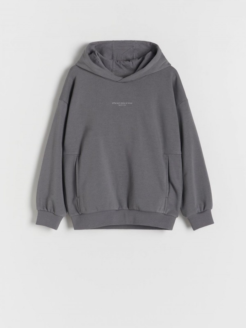 Reserved Oversized Pullover Jungen Dunkelgrau | ZNQ-758031