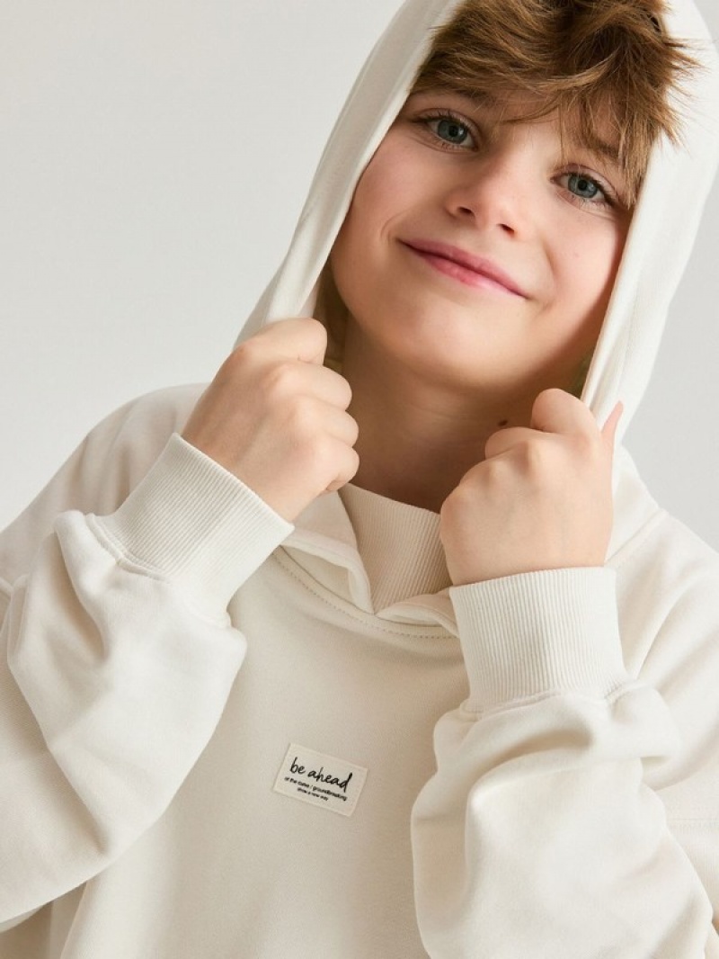 Reserved Oversized Pullover Jungen Weiß | NBG-215839