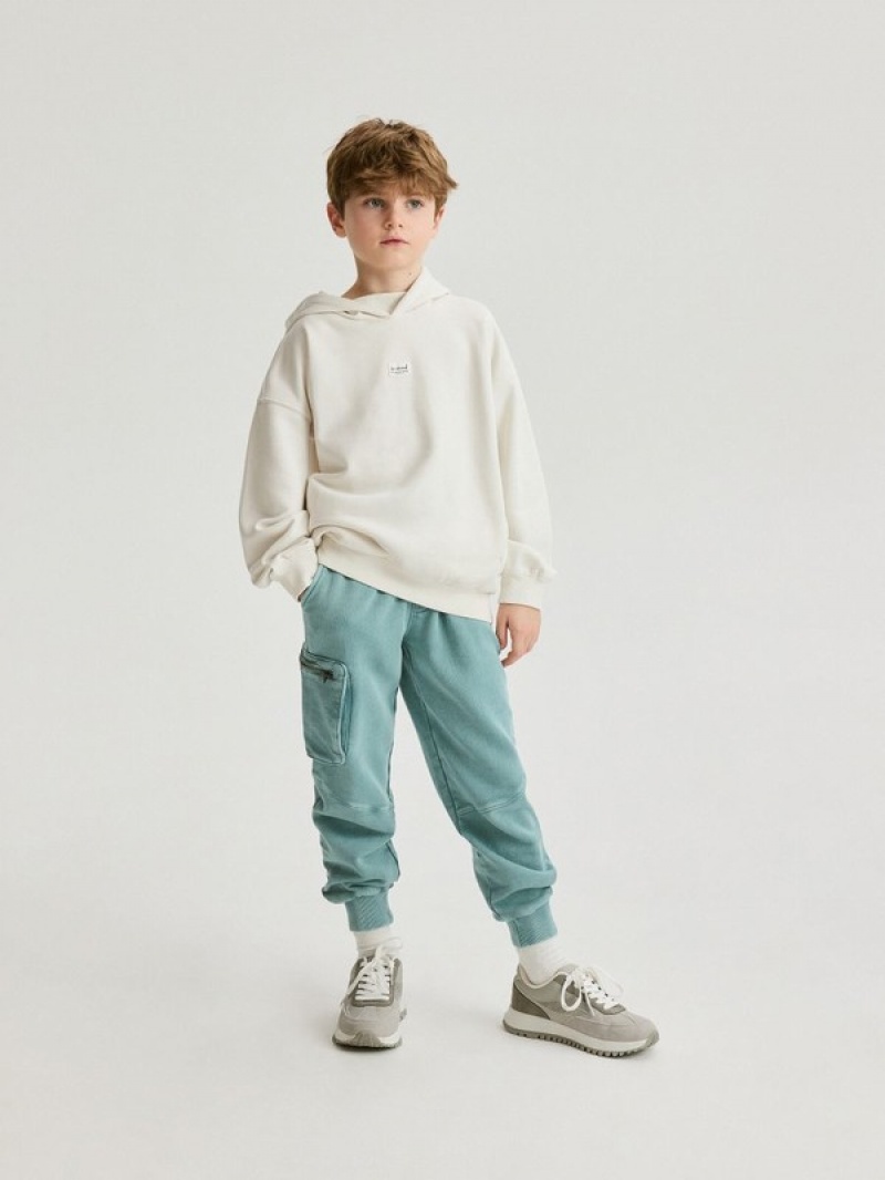 Reserved Oversized Pullover Jungen Weiß | NBG-215839