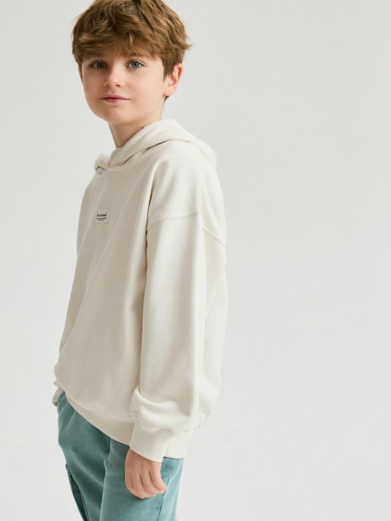 Reserved Oversized Pullover Jungen Weiß | NBG-215839