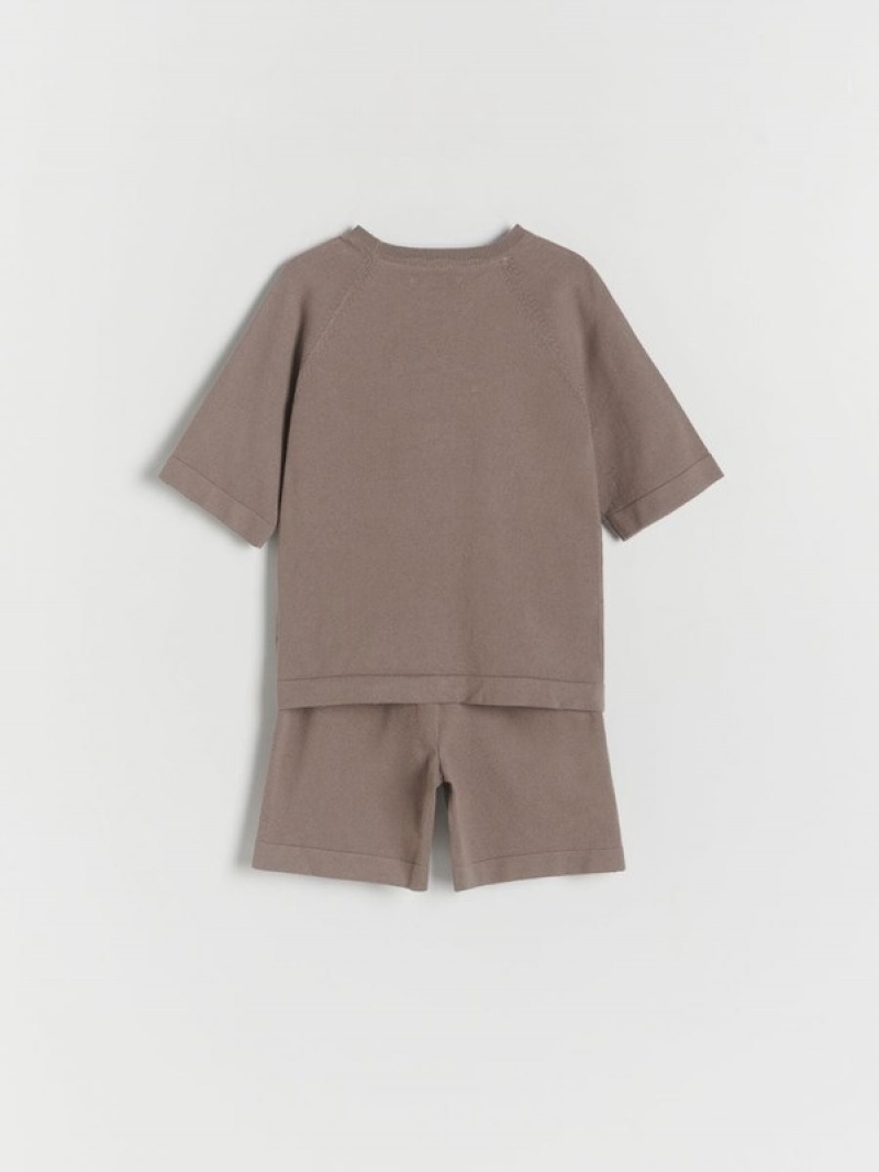 Reserved Oversized Set T-shirts Jungen Beige | TXB-192730