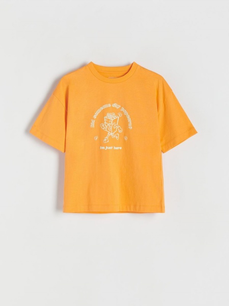 Reserved Oversized T-shirts Jungen Koralle | IHV-316245