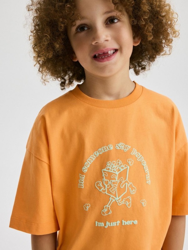 Reserved Oversized T-shirts Jungen Koralle | IHV-316245