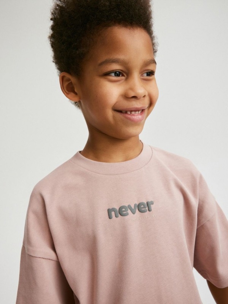 Reserved Oversized T-shirts Jungen Rosa | UYX-749823