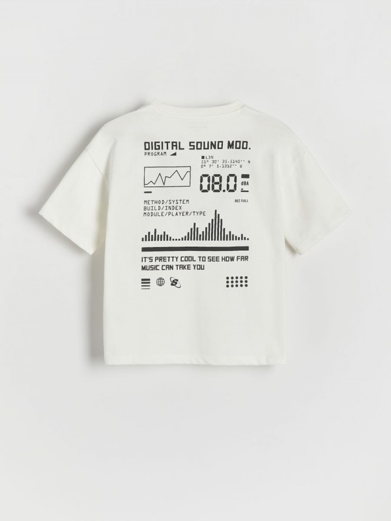 Reserved Oversized T-shirts Jungen Weiß | LGB-189560