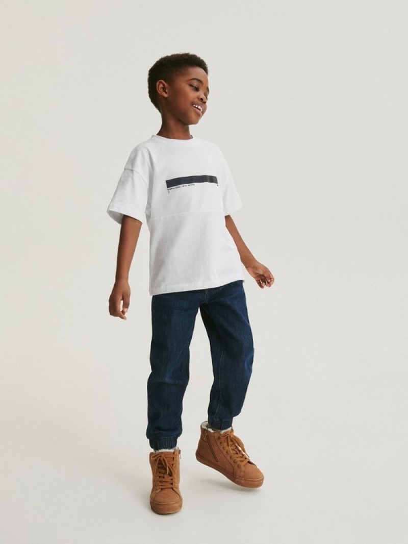 Reserved Oversized T-shirts Jungen Weiß | PSG-620415