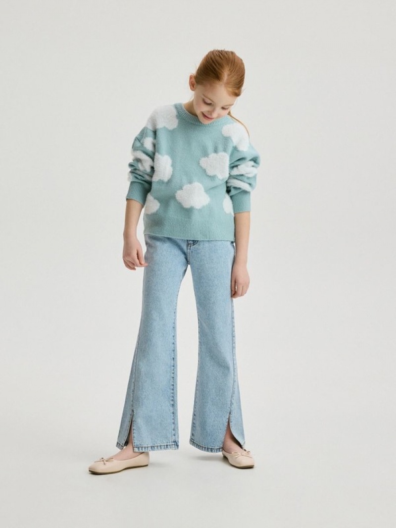 Reserved Patterned Pullover Mädchen Mehrfarbig | LAI-318042